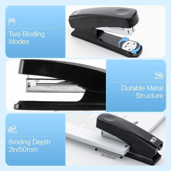 Stapler, Staple Remover & 1000 Staples:  Office Supplies.  Black.  New - Picture 4 of 7
